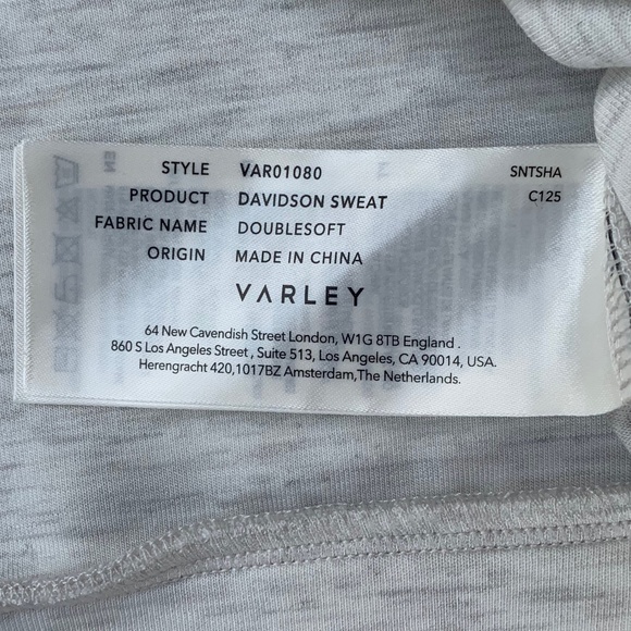 Varley Davidson Sweat Doublesoft 1/4 Zip Pullover and The Slim Pant 25" Set - Picture 6 of 14